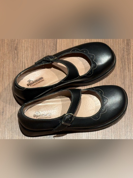 Dromedaris Shoes - Dromedaris Black Mary Jane with Buckle Strap